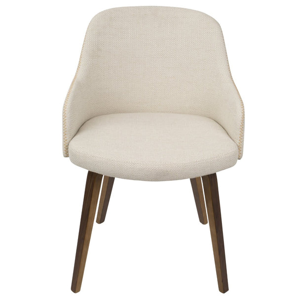 English Elm Dining/ Accent Chair Slatted Walnut Wood Frame Teal Upholstered Mid-century Seat B202P472714