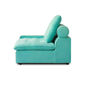 English Elm Sky Cloud Deluxe Adjustable Sectional Sofa - Cozy Velvet L-Shaped Design, Pet-Friendly & Versatile 4-Seater B341S00026-GIGA