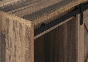 English Elm Tv Stand 60 Inch Rustic Farmhouse Console with Sliding Barn Doors, Ample Storage, Cable Management Brown 64 L x 20 W x 6 H B2710P219115