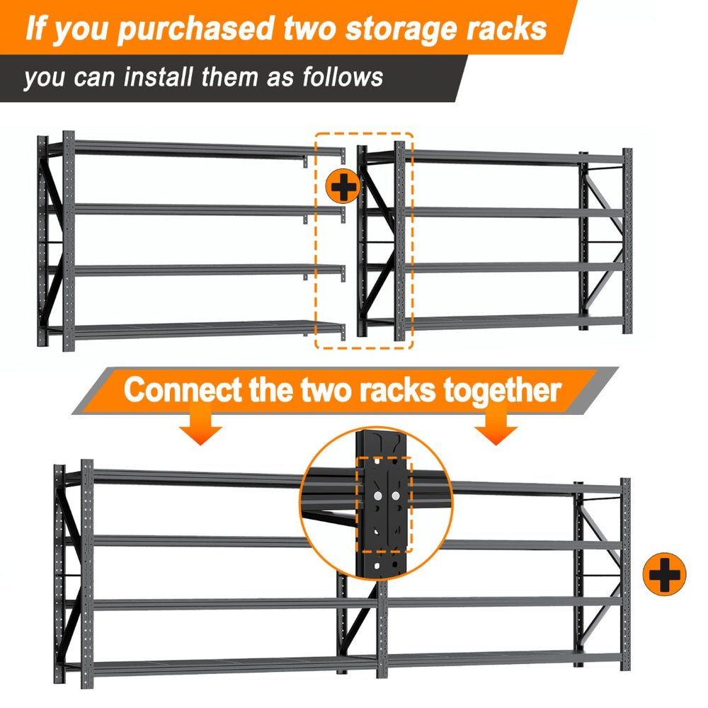 English Elm Garage Steel Shelving Unit Heavy Duty Adjustable Industrial Storage Rack for Pantry T5667P500107