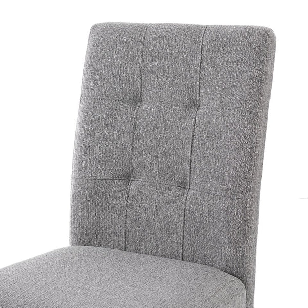 English Elm 6 Piece Dining Set with Rectangular Solid Wood Table, Upholstered Chairs & Bench, Rustic Charm, Easy Assembly, Seats 6 Black+ Gray N752S000011B