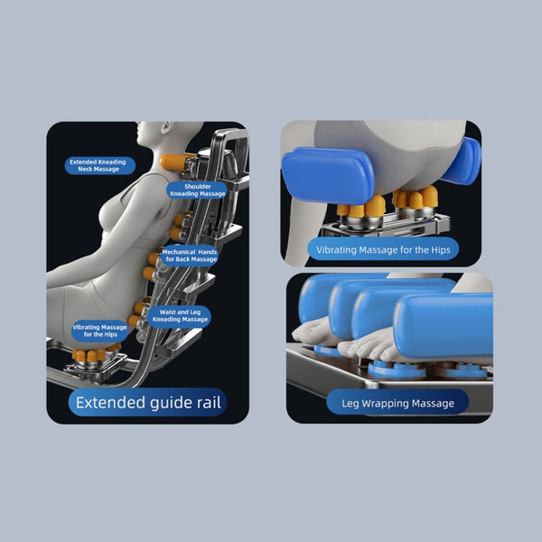 English Elm The Zero Gravity Massage Chair With Hip Heating, Foot Relief & Full Airbag Coverage For Home/Office Comfort W3327S00003-GIGA