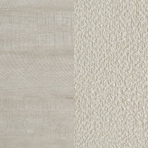 English Elm Strout Queen Panel Bed Bouclé Headboard Whitewashed Veneer Floating Rustic Frame B062S01771
