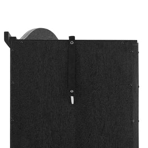 English Elm Lighted Corner Curio Cabinet With Adjustable Shelves, Elegant Black Design, Perfect For Home Display W1758P300126