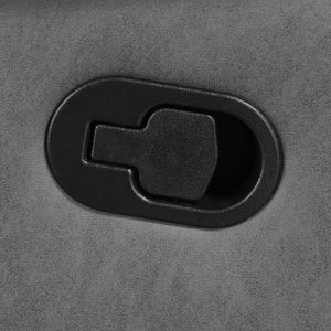 English Elm Kenneth Dark Grey Reclining Loveseat with Tufted Upholstery, Pillowtop Arms & Contrast Stitching B062P353278