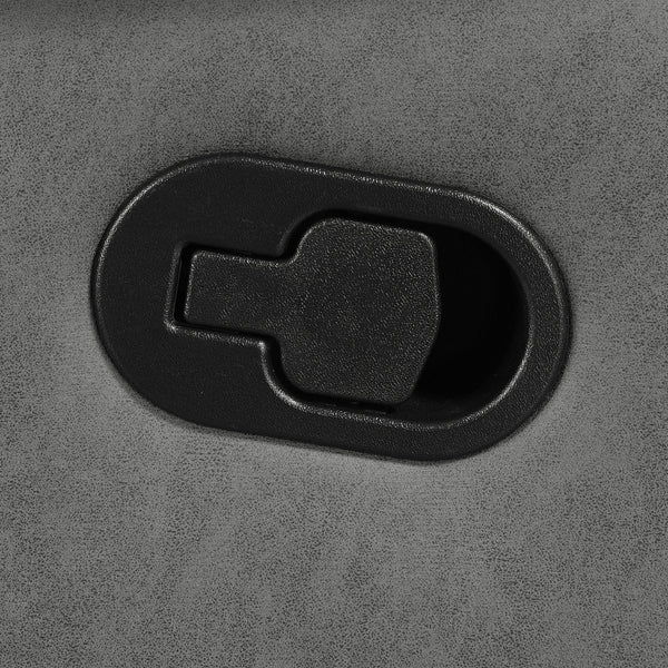 English Elm Kenneth Dark Grey Reclining Loveseat with Tufted Upholstery, Pillowtop Arms & Contrast Stitching B062P353278