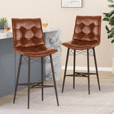 Christopher Knight Home® - Noble House - Pineview Contemporary Tufted Barstools - Set of 2