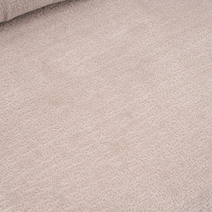 English Elm LY-025S Curved Loveseat Sofa Compact 65" chenille upholstery, 30D foam with spring core, 300lb capacity, 3 pillows, apartment-friendly Apricot Cream W2231P292607