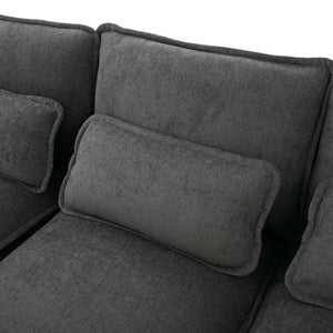 English Elm United We Win U-Shaped Modular Cloud Couch - 4-Seat Chenille Sofa With Double Chaise & Storage Pockets W1568S00215-GIGA