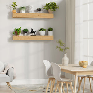 English Elm Fireplace Mantel, 48" Handcrafted Solid Pine Floating Shelf With Rustic Charm & Easy Installation T3210P391507
