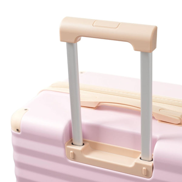 English Elm Luggage 5 Piece Abs Hardshell Travel Set with Usb Port Spinner Wheels and Tsa Lock Pink N732P265290U