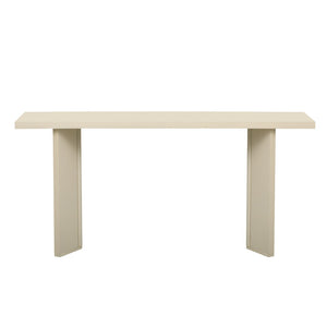 English Elm U_Style Modern Console Table With Pine Veneer & Geometric Legs For Entryway, Living Room & Study N711P289142K-GIGA