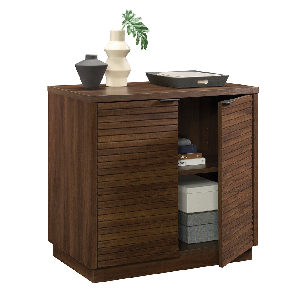 English Elm Library Base - Versatile Brown Finish With Hidden Storage & Adjustable Shelf For Organized Spaces B356P402666