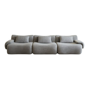 English Elm Modular Sectional Sofa - Space-Saving Light Gray Couch For Small Living Rooms & Bedrooms, Comfy Design W3622S00006