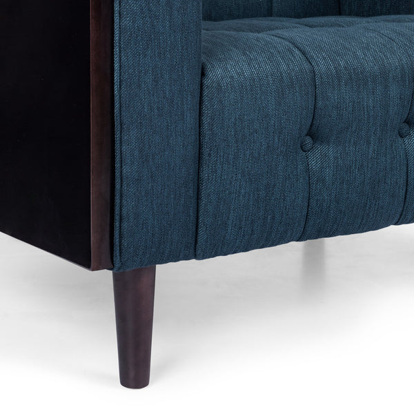English Elm Christopher Knight Home® - 3-Seater Sofa - Stylish Navy Blue Upholstered Mid-Century Design With Button-Tufted Comfort & Durability 69871.00A_69871.00B