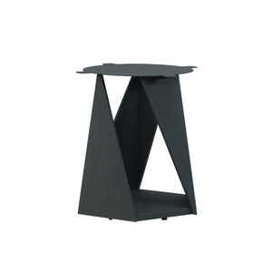 English Elm 53" Round Artificial Marble Dining Table For 6 With Sturdy Black Iron Base - Modern Elegance! W1535S00398