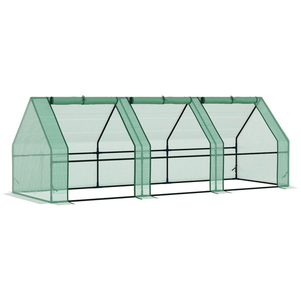 English Elm Greenhouse Tunnel Walk-in Outdoor Pe Cover Steel Frame Uv Protected Garden Shelter T3971P383522