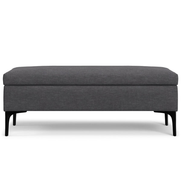 English Elm Rebecca Large Storage Ottoman Coffee Table With Lift-Up Lid - Stylish Slate Gray & Versatile Design B136P252690-GIGA