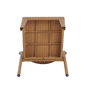 English Elm Christopher Knight Home® - FARLEY Rattan Stacking Sidechair Set of 2 — Durable 300 lb Capacity, Beige Woven Design, Easy Assembly Light Brown N762P234585A