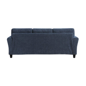 English Elm Contemporary Blue Chenille Sofa and Loveseat Set with Pocket Coil Plush Seating B011S02487