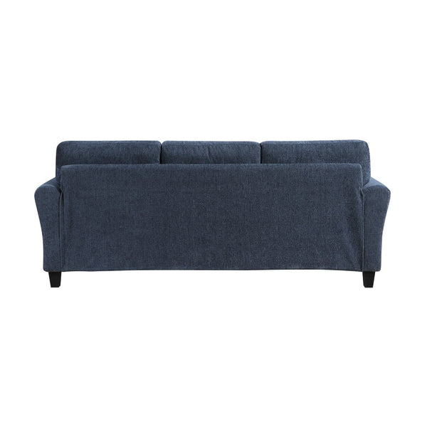 English Elm Contemporary Blue Chenille Sofa and Loveseat Set with Pocket Coil Plush Seating B011S02487