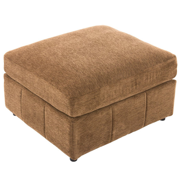 English Elm Modern Sectional Sofa: Versatile Modular Couch With Ottoman, Usb Ports & Phone Holder For Living Room N719S002050D