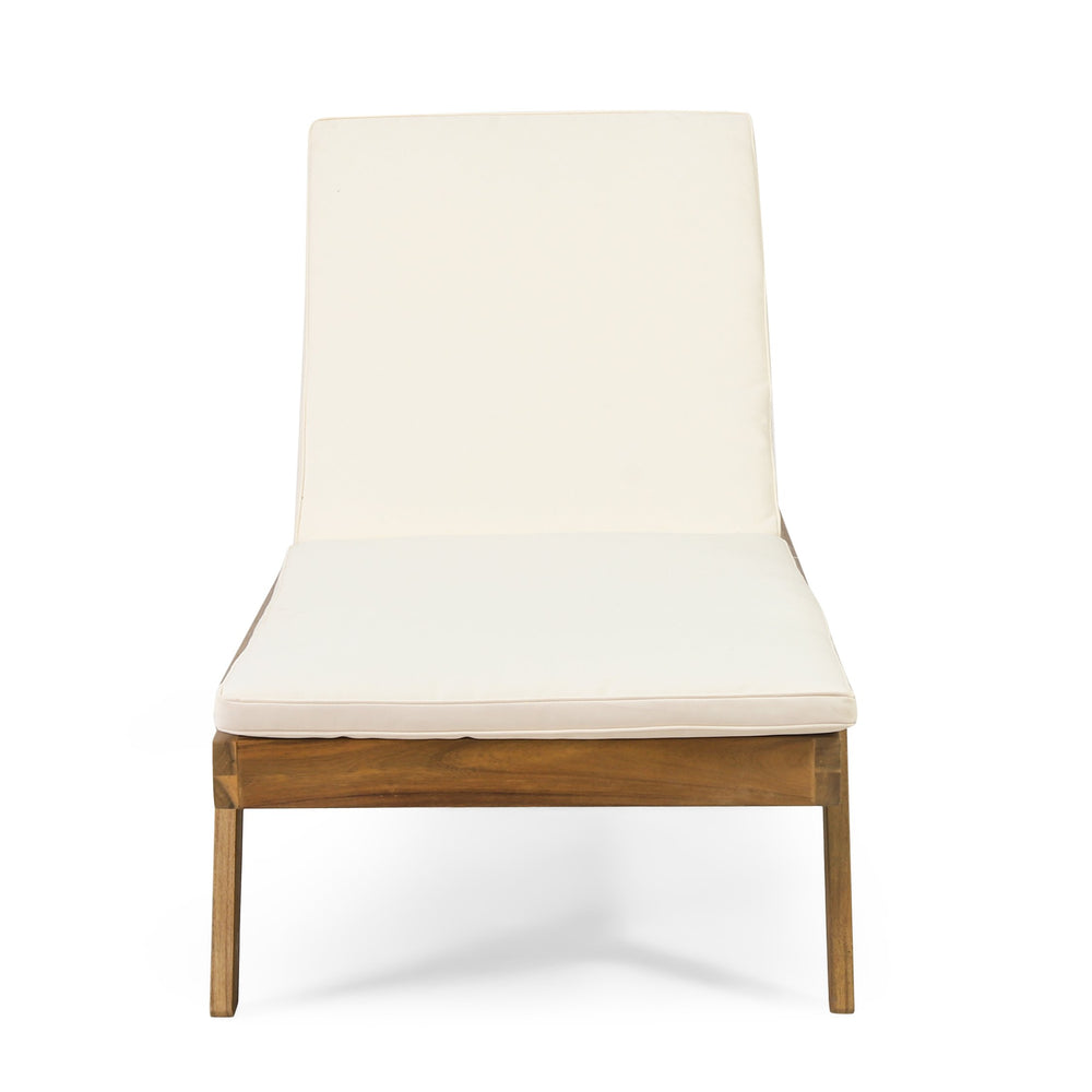 English Elm Christopher Knight Home® - Caily Chaise Lounge Set - Stylish Acacia Wood, Adjustable Backrests, Water-Resistant Cushions, Durable! 71346.00CRM