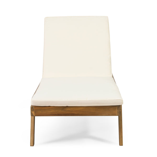 English Elm Christopher Knight Home® - Caily Chaise Lounge Set - Stylish Acacia Wood, Adjustable Backrests, Water-Resistant Cushions, Durable! 71346.00CRM