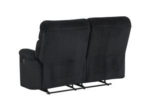 English Elm Lucie Velvet Corded Reclining Loveseat for Dens and Media Rooms Plush Textured Seating B078P473029
