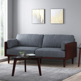 Christopher Knight Home® - Noble House - Sofia Mid-Century Modern Upholstered 3 Seater Sofa