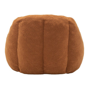 English Elm Bean Bag Chair Oversized Faux Fur Memory Foam Lounge Seat for Dorm or Living Room Yellow W2200P302136