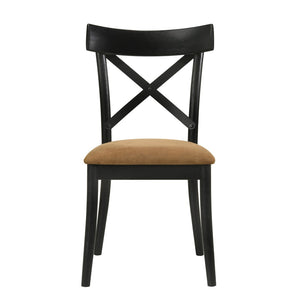 English Elm Brown and Black Side Chair (Set Of 2)