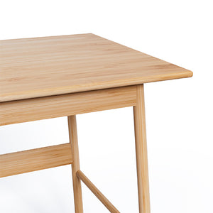 English Elm New Bamboo Computer Desk Light Natural – Stable 450lb Capacity, Modern Simple Home Office Table W2992P341073