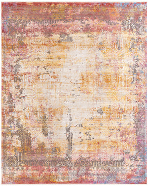 Unique Loom Deepa Frontier Machine Made Abstract Rug Multi, Blue/Ivory/Navy Blue/Red/Yellow/Pink/Gray 7' 10" x 9' 8"