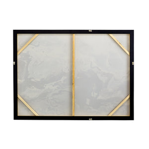 English Elm 47.2X35.4" Cerulean Seas Hand-Painted Wall Art - Stunning Ocean-Inspired Décor For Any Room W2078P313339