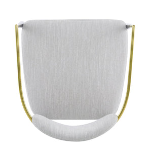 English Elm Christopher Knight Home® - Mid-Century Upholstered Accent Armchair with Pocket Spring Seat, Tapered Iron Legs, Stylish Comfort Beige,Black,Gold 26.38 L x 25.2 W x 12.6 H N776P224504I