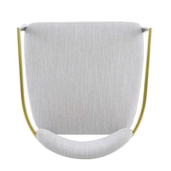 English Elm Christopher Knight Home® - Mid-Century Upholstered Accent Armchair with Pocket Spring Seat, Tapered Iron Legs, Stylish Comfort Beige,Black,Gold 26.38 L x 25.2 W x 12.6 H N776P224504I