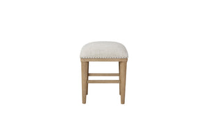 English Elm Frosted Sand Console Table Set with 3 Stools — Transitional Solid Wood, Frosted Glass Top, Durable MDF Appeal B2699P218293