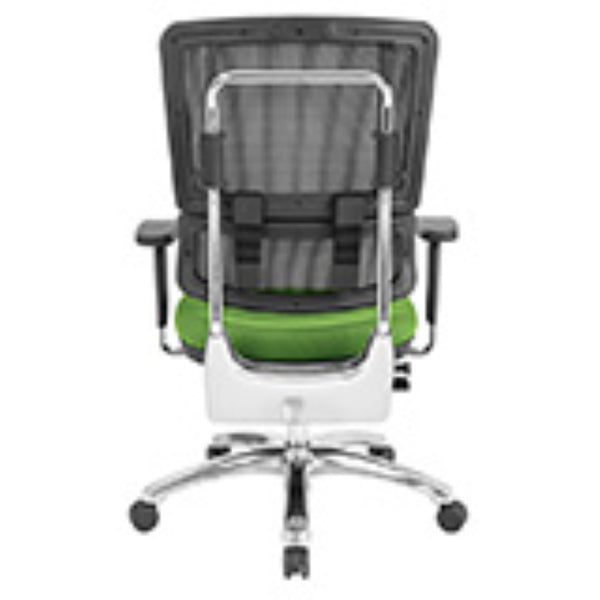 OSP Home Furnishings Vertical Mesh Back Ergonomic Manager Office Chair with Lumbar Support and Adjustable Arms Green 99662C-6