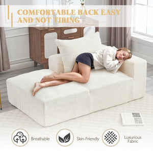 English Elm United Memory Foam 2-Seater Couch - Easy Transport, No Assembly, Deep Seat Chenille Sofa For Small Spaces W1568P222611-GIGA