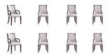 Grand Traditional 8-Piece Dining Chairs
