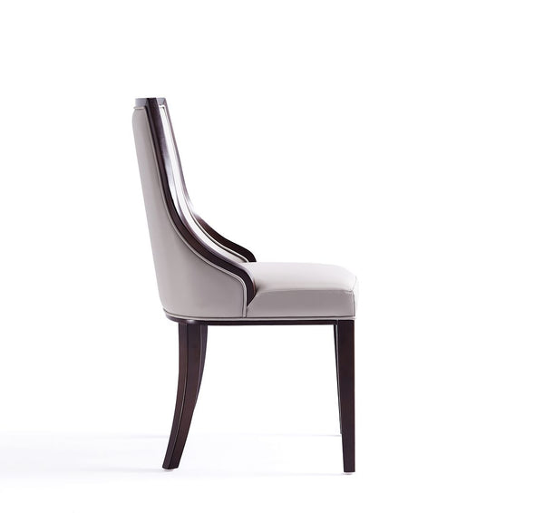 Manhattan Comfort Grand Traditional 8-Piece Dining Chairs Light Grey 6-DC048-LG