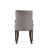 Manhattan Comfort Shubert Modern 6 Piece Dining Chair Set Light Grey 6-DC055AR-LG