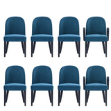 Hillman Dining Side and Arm Chairs in Light Blue - Set of 8 6-DC087-BL Manhattan Comfort