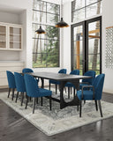 Hillman Dining Side and Arm Chairs in Light Blue - Set of 8 6-DC087-BL Manhattan Comfort