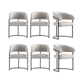 Augusta Dining Chair in Light Grey - Set of 6 6-DC094-LG Manhattan Comfort