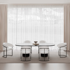 Augusta Dining Chair in White - Set of 6 6-DC094-WH Manhattan Comfort