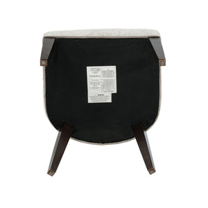 Manhattan Comfort 6-piece Beever Chenille Dining Chairs With Stylish Rubberwood Legs For Elegant Home Decor Upgrade Taupe Rubberwood 6-dc103-tp