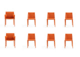 Paris Modern 8-Piece Dining Chairs