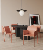 Manhattan Comfort Paris Modern 8-Piece Dining Chairs Clay 6-DC3432-CY